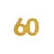 2" Gold 60 Glitter Confetti, 20ct. by Celebrate It™